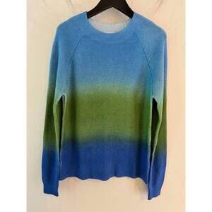 NEW MINNIE ROSE women's cool combo sweater in ombre
